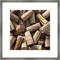 Collection Of Fine Wine Corks Framed Print
