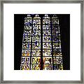 Cologne Cathedral Stained Glass Window Of St Peter And Tree Of Jesse Framed Print