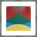 Color Circles At Dow Gardens Framed Print