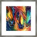 Color My World With Horses Framed Print