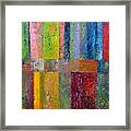 Color Panel Abstract Lll Framed Print