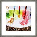 Colored Lunch Framed Print