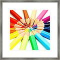 Colored Pencils Framed Print