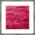 Colored Wave Long Maroon Framed Print