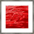 Colored Wave Long Red Framed Print