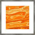 Colored Wave Orange Panel Two Framed Print