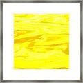 Colored Wave Yellow Panel One Framed Print