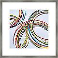 Colorful Cables Used In Electrical And Framed Print