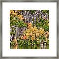 Colorful Cliff Framed Print