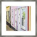 Colorful Cottages Framed Print