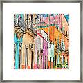 Colorful Courtyard Guanajuato Mexico Framed Print