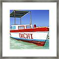 Colorful Fishing Boat Of The Caribbean Framed Print