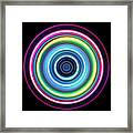 Colorful Light Trail Swirl Framed Print