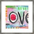 Colorful Love- Painting Framed Print