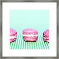 Colorful Macaroons Framed Print