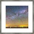 Colorful Milky Way Night Framed Print