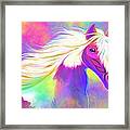 Colorful Painted Pony Framed Print