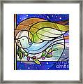 Colorful Peace Dove Framed Print