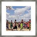 Colorful Samburu Ladies Framed Print