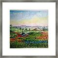 Colorful Tuscany Framed Print