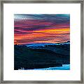 Colorful Twilight Panorama Framed Print