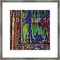 Colors In Distress Framed Print