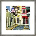 Colors Of Old San Juan Puerto Rico Framed Print