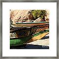 Colorul Canoe Framed Print
