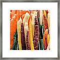 Colourful Carrots Framed Print