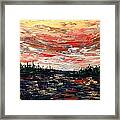 Colourful North Lake Sky Framed Print