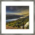 Columbia River Gorge At Sunrise Framed Print