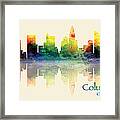 Columbus Skyline Framed Print