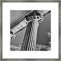 Columns At Yale Commons Framed Print