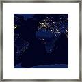 Composite Map Of The World Framed Print