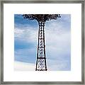 Coney Island Parachute Jump Framed Print