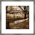 Confederate Dead Framed Print