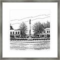 Confederate Monument In Franklin Tn Framed Print