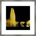 Conversation By The Fountain Framed Print