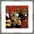Cool Jazz Cats Framed Print