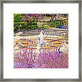 Coolidge Park Fountain In Spring Framed Print