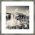Coolidge Park Fountains Framed Print