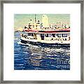 Coronado Ferry - Horz. Framed Print