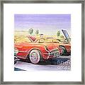 Corvette Show Framed Print