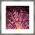 Cosmic Ray Tracks In Bubble Chamber Framed Print