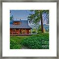 Cottonwood Cottage At Sunset Framed Print