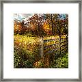 Country - Autumn Years Framed Print