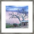 Country Horses Riders On The Storm Framed Print