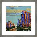 Courthouse Rock In Sedona Framed Print
