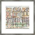 Courtyard At Crossfield Framed Print