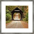 Covered Bridge Framed Print